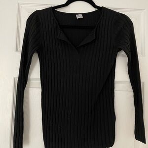 TOTEME Long Sleeve Ribbed Tee